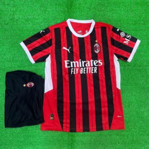 AC Milan Home Kit 2024-25 With Shorts