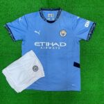 Manchester City Home 2024-25 With Shorts