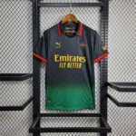 AC Milan x Off-White 2025 Jersey – Black & Green Fan Edition