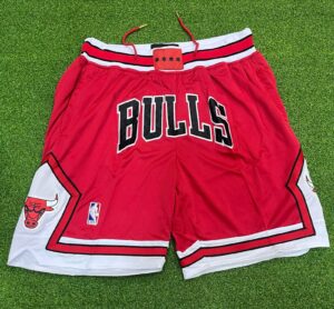 bulls red shorts