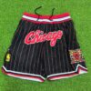 chicago bulls anniversary shorts