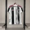 Juventus Home Jersey 2025/26 Fan Edition – Black and white with pink accents front view